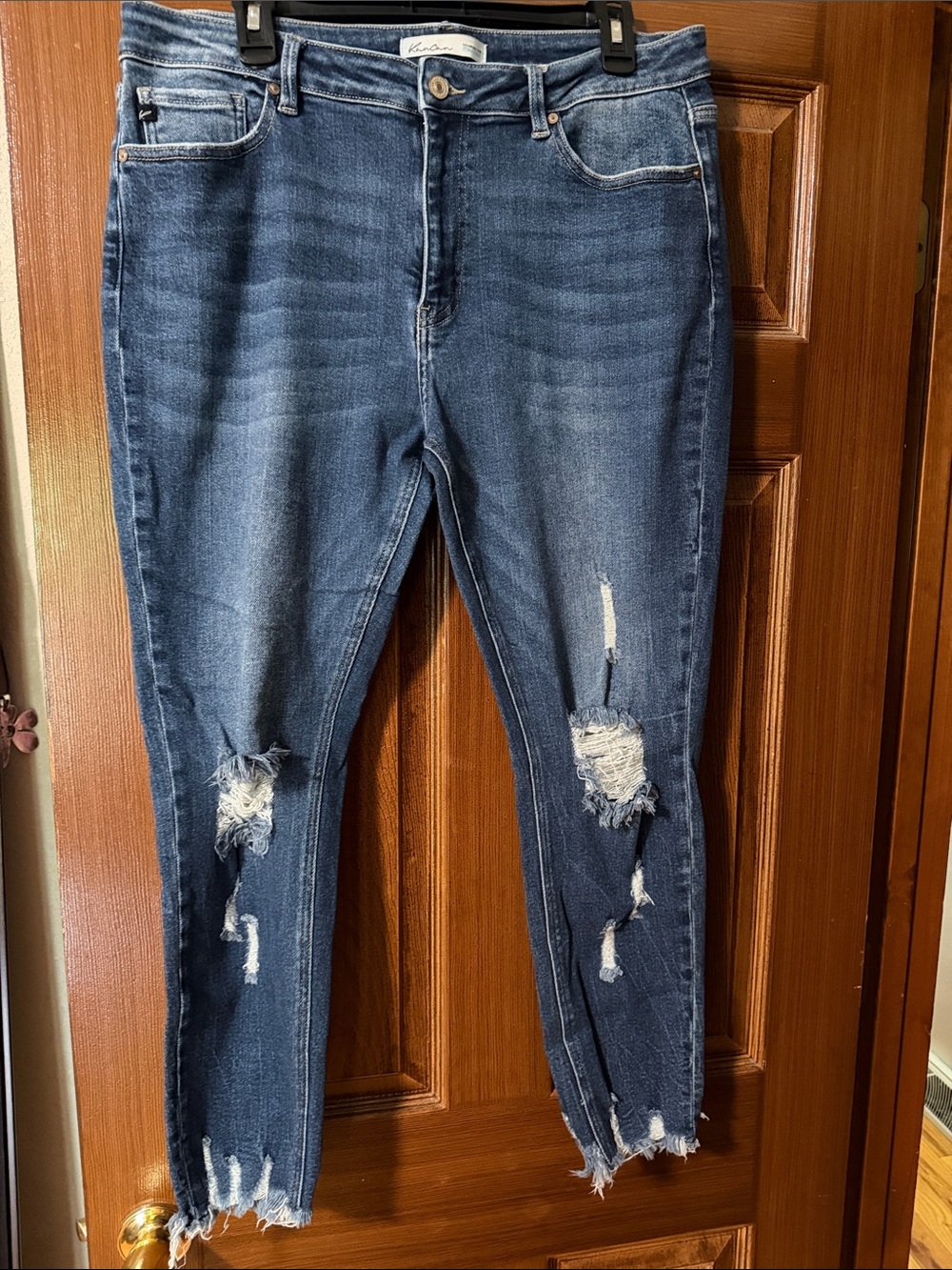 Kancan Distressed Women’s Blue Denim Jeans